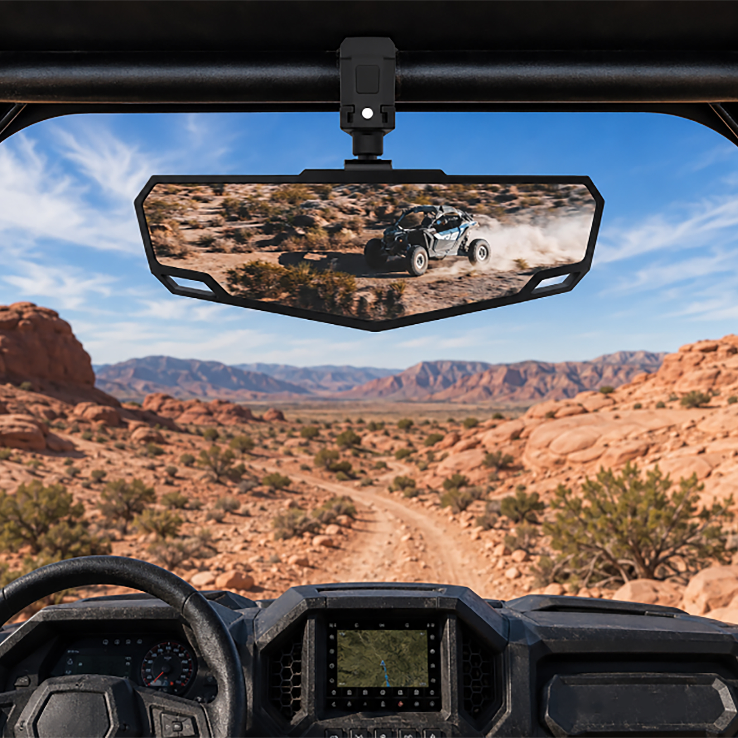 BURCO UTV REARVIEW 11  X 3.5  MIRROR